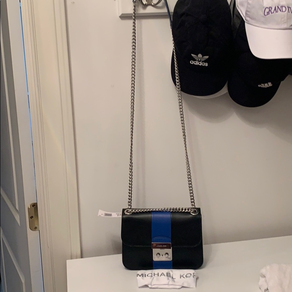 Michael Kors black and blue purse